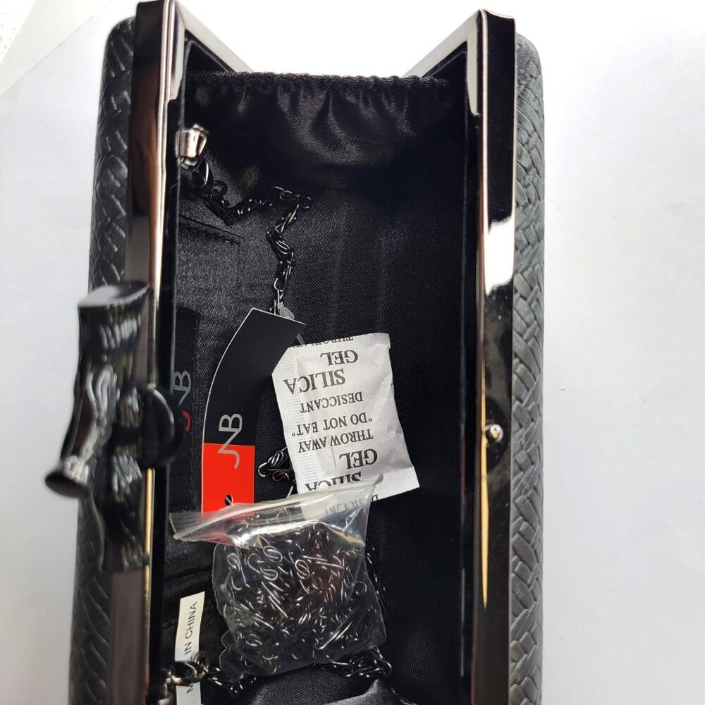 Evening Purse,  Black Cocktail Purse, Wedding Purse, - Picture 6 of 11